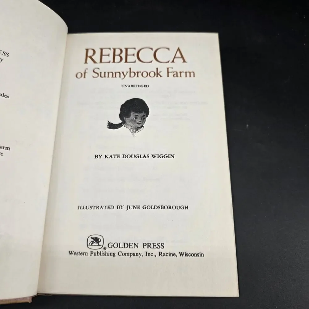Rebecca of Sunnybrook Farm Kate Douglas Wiggin Golden Illustrated Classic 1965